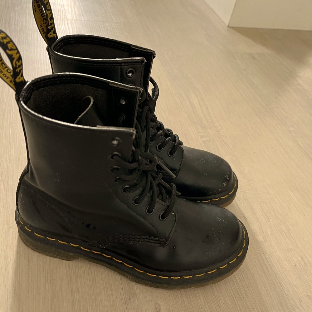 Dr. Martens Lace Up Boots, size 6.